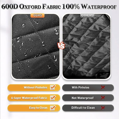 Gimars Extra Large Space Dog Car Seat Cover for Back Seat 600D Oxford