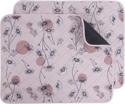 IEUUMLER Washable Pee Pads for Dogs 2 Pack EU007 (Pink 48"X30"-2pcs)