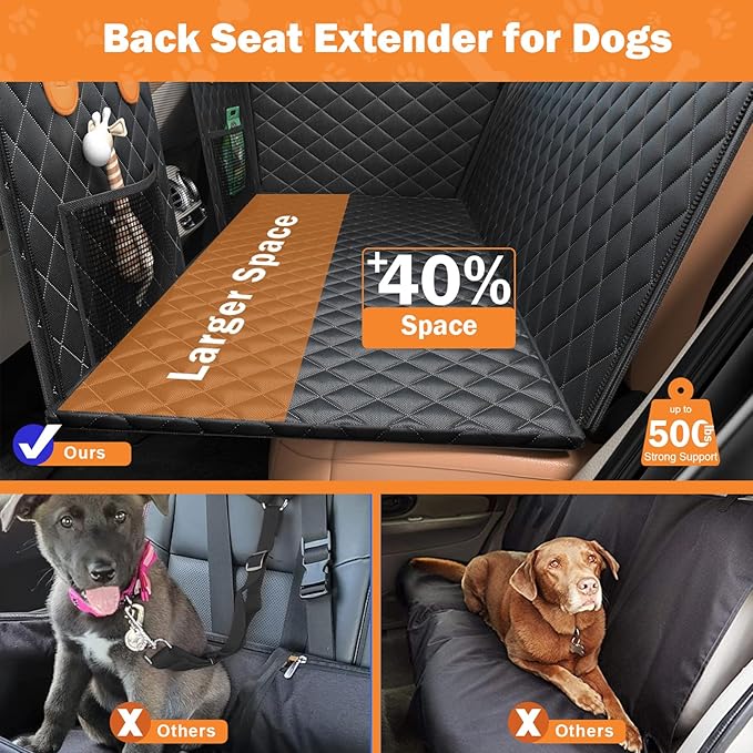 Back Seat Extender for Dogs 500lbs, Waterproof