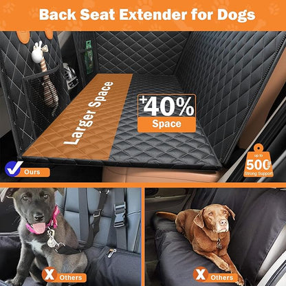 Back Seat Extender for Dogs 500lbs, Waterproof