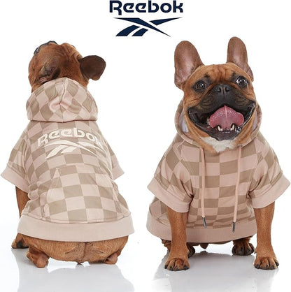 Reebok Dog Hoodie – Fleece Dog Sweater with Leash Hole