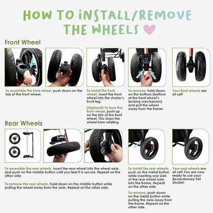 Petique Revolutionary Durable Pet Stroller 55LBS -