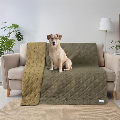 PetAmi Waterproof Couch Cover for Dogs 102x82 Green