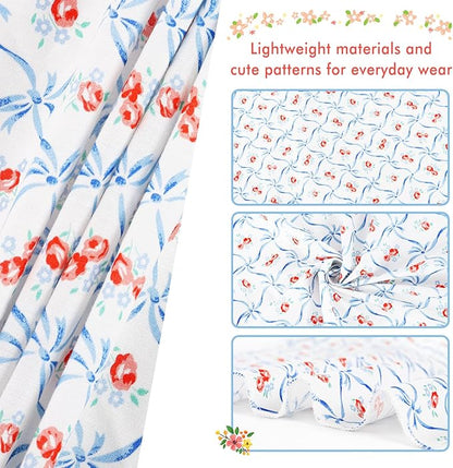 E-Clover Dog Bandanas Girl & Matching Scrunchie-Floral Dog