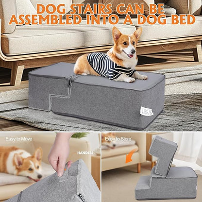 Topmart Dog Stairs for Small Dogs 4-Step,18.1" H,