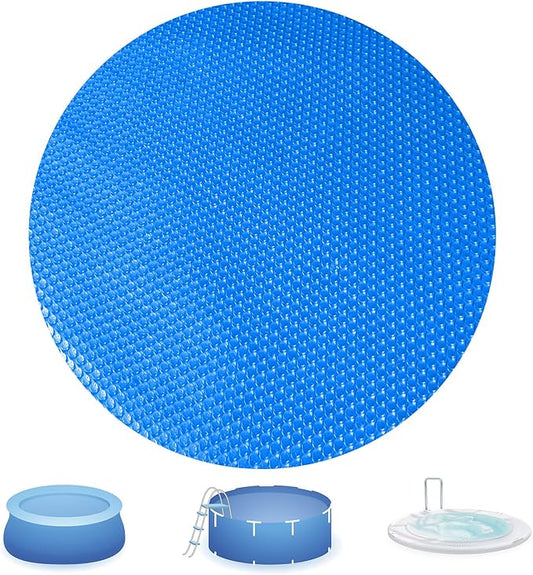 6 Ft Bubble Solar Pool Covers Blankets for Round Inground Above Ground Swimming Pool (6 Foot)