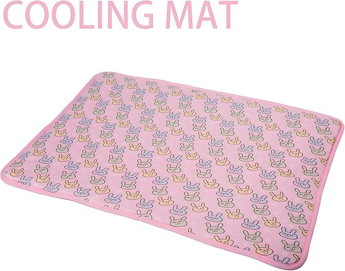 DELIFUR Dog Cooling Mat- Pet Cooling Mat Outdoor for Dogs Self Cooling Pad for Small Medium Dog Machine Washable (Large