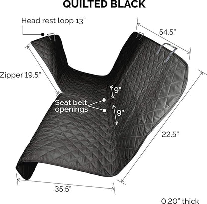 Furhaven Universal Water-Resistant Quilted Hammock-Style Backseat or Cargo Area Protector