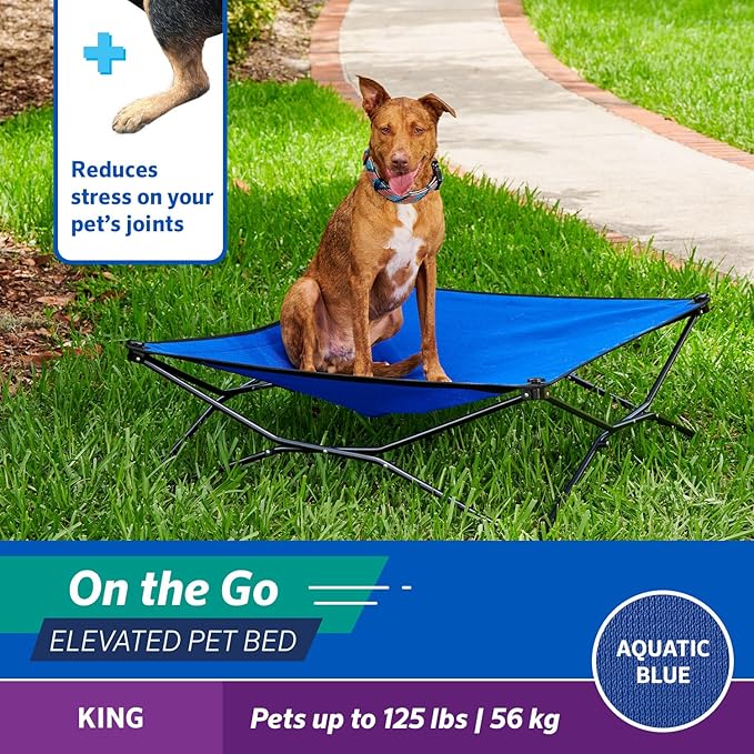 Coolaroo On The Go Cooling Elevated Dog Bed