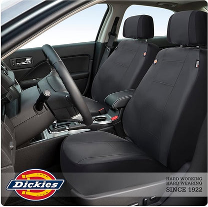 DICKIES® 2-Piece Deluxe Vegan Leather Seat Covers