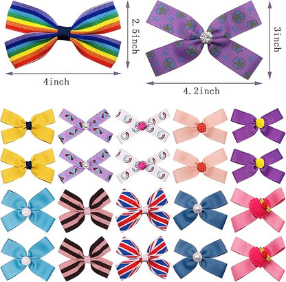 50Pcs/25Pairs 3'' 4" Big Dog Hair Bows