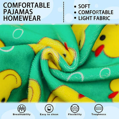 Paiaite Dog Pajamas Onesie: Comfortable Four-Legged Apparel for Small, Medium, & Large Dogs, Polyester Material for Comfort, Wrinkle Resistance, Moisture Wicking, and Stretchiness Yellow Duck XL