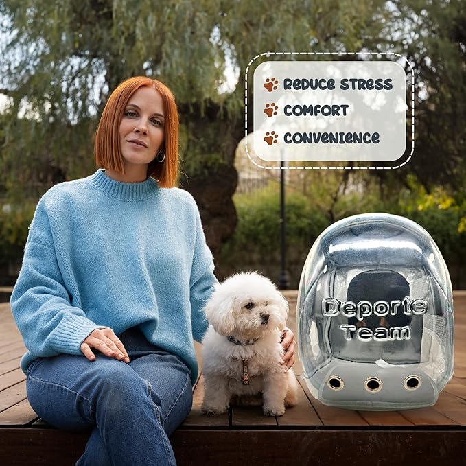 Pet Bubble Backpack Carrier, Cat Carrier with Ventilated Design for Carrying Puppy Cats, Pet Carrier Back Pack Bag Space Capsule for Traveling Hiking Camping Outdoors