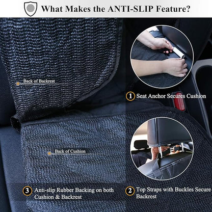 VIVAGLORY Front Dog Seat Covers 1PACK No-Skirt 4 Layers 600D Oxford