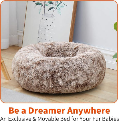 Round Pet Bed for Dogs and Cats 19.7''/50cm)