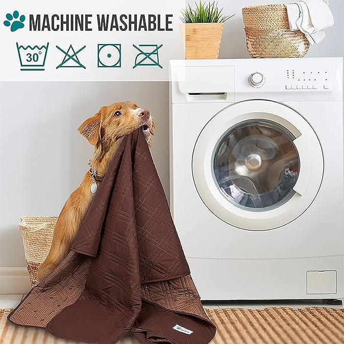 PetAmi Waterproof Couch Cover for Dogs 52x82 Brown