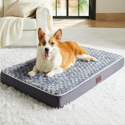 Figopage Orthopedic Memory Foam Dog Bed for Large Dogs