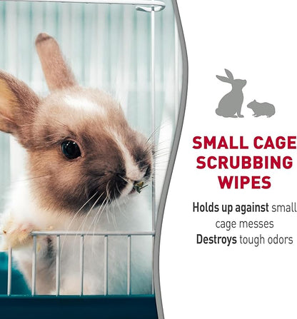 Nature's Miracle Small Animal Cage Scrubbing Wipes 30Ct