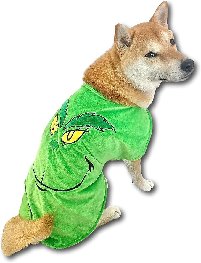 ComfyCamper Green Monster Dog Costume - X Large Medium Small French Lab Shepherd Retriever Cosplay Halloween Costumes, Small