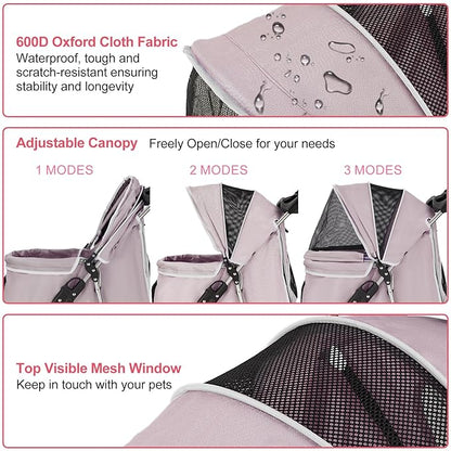 Pet Stroller 3 Wheel,