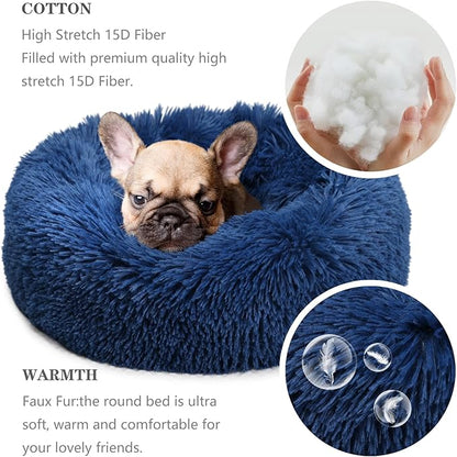 Small Dog Bed for Calming Dog 19 inches 15 lbs.
