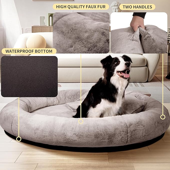 FURRYFECTION Human Dog Bed 71"x45"x14"