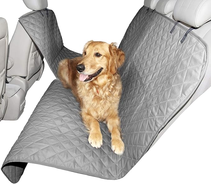 Furhaven Universal Water-Resistant Quilted Hammock-Style Backseat or Cargo Area Protector