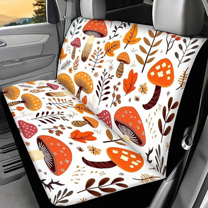 Tupalatus Car Back Seat Covers Full Set of 2 Pack Durable Anti Dirty Auto Bench Seat Protector Pet Dog Seat Cushion