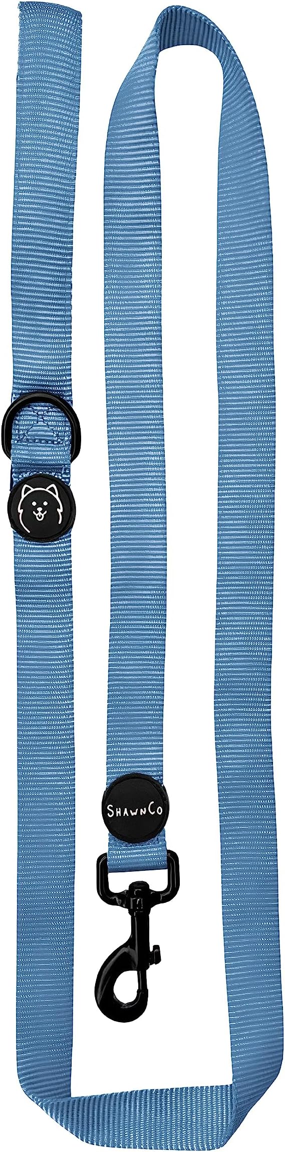 ShawnCo Dream Walk Dog Leash- Premium, Nylon Pet Leash with Soft Neoprene Handle for Small, Medium and Large Dogs (Moonglow, Medium/Large)