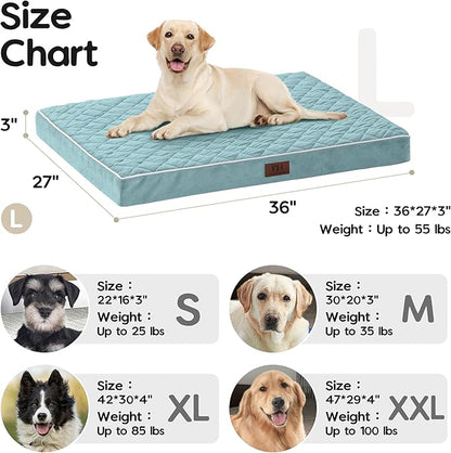 Orthopedic Dog Beds for Large Dogs with Removable Washable Cover 36 inch,