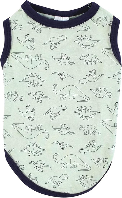 Luvable Friends Dog Pet Dog and Cats Cotton T-Shirts 2pk