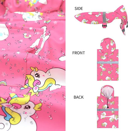 NACOCO Large Dog Raincoat Adjustable