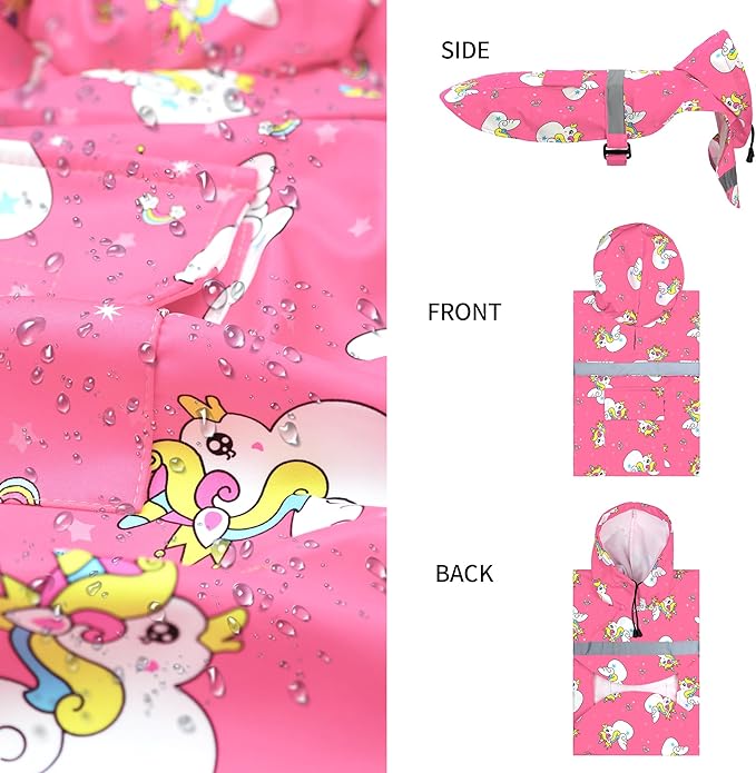 NACOCO Large Dog Raincoat Adjustable