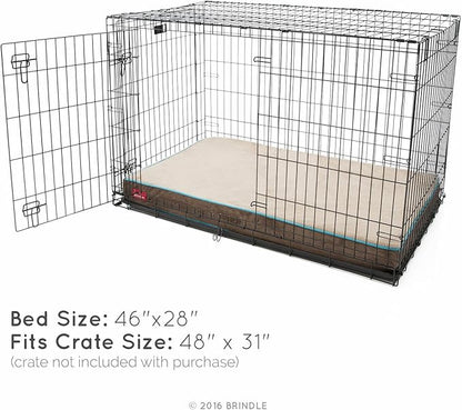 BRINDLE Khaki Shredded Memory Foam Pet Bed