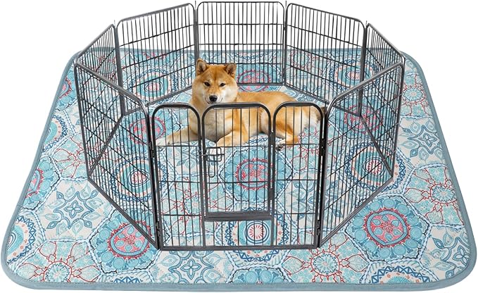 IEUUMLER Washable Pee Pads for Dogs 1 Pack EU007 (Green 48"X48"-1pcs)