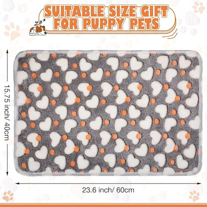 Chumia 18 Pcs Fleece Pet Blanket Soft Warm (23 x 16 Inch)