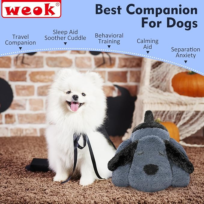 Heartbeat Dog Toy for Puppy- Heartbeat Helps for Dog Anxiety Relief and Calming Aid