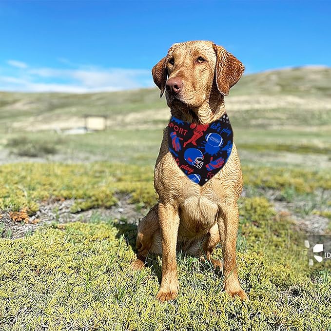 Sports Dog Bandanas for Large Dogs Breed 33 7PCS