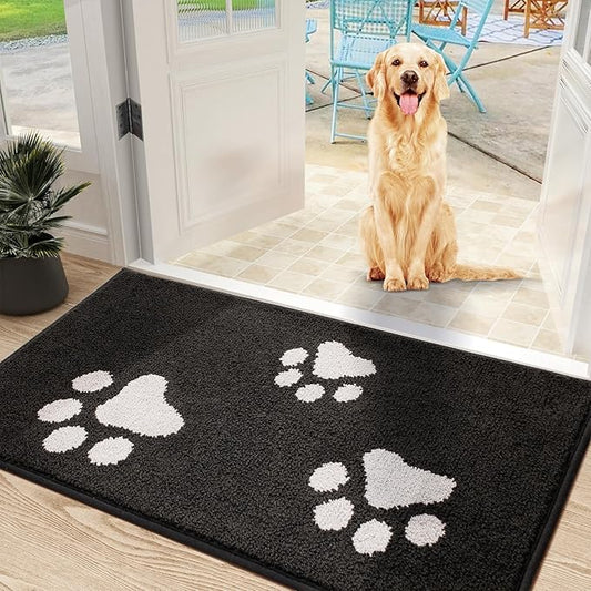 Mibao Door Mat Indoor 35.5" x 23.5", Black
