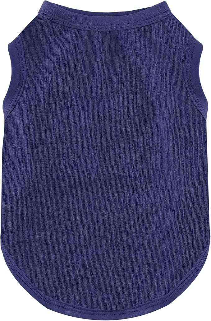 Dog Shirt Vest Clothes for Small Dogs Boy Girl Summer Solid Stretchy Puppy T-Shirts Soft Cool Breathable Lightweight Dog Sweatshirt Pet Cat Outfit