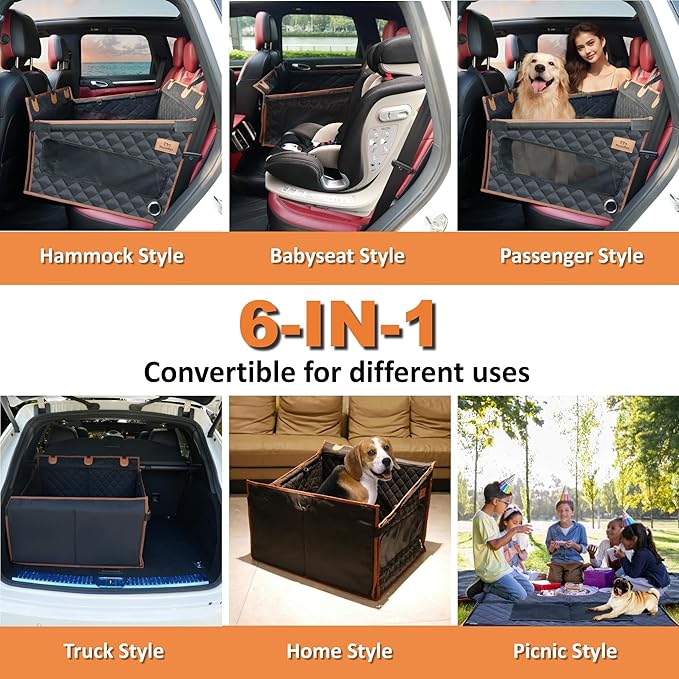 Dog Car Seat for Large Medium Small Dogs