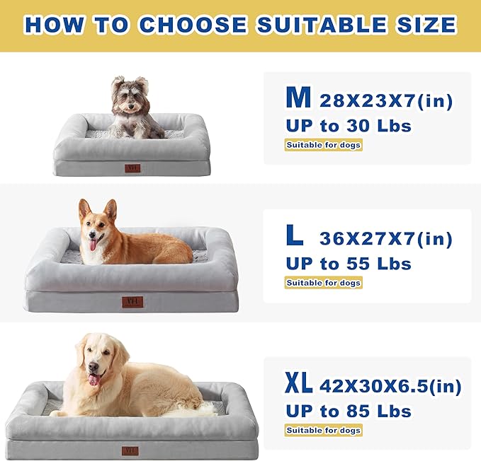 Extra Large Dog Bed Orthopedic (XL,42in)