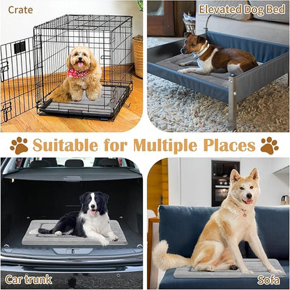 Reversible Dog Crate Pad 45 lbs(Gray)-M 30''x20''x1.1''