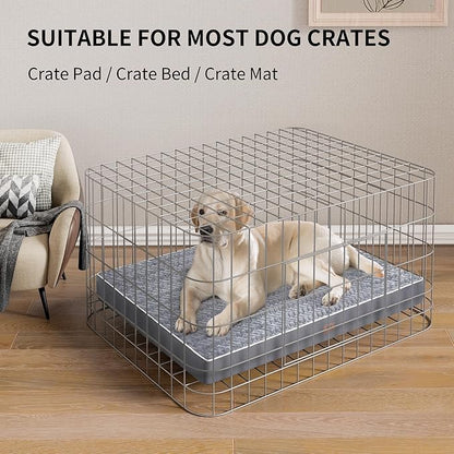 Dog Crate Bed Waterproof Dog Beds with Removable Washable Cover
