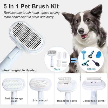 5 IN 1 Pet Grooming Brush Kit