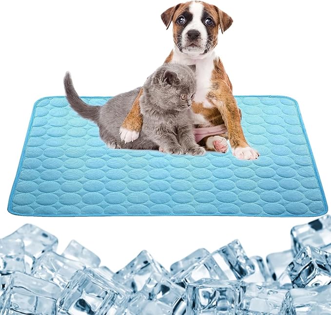 Pet Cooling Mats for Dogs 55*70, Blue