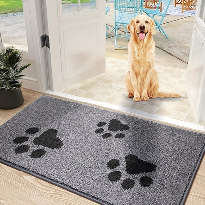 Mibao Door Mat Indoor 31.5" x 19.5", Grey