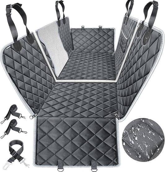 URPOWER 6-in-1 Dog Car Seat Cover for Back Seat 40/60 Split
