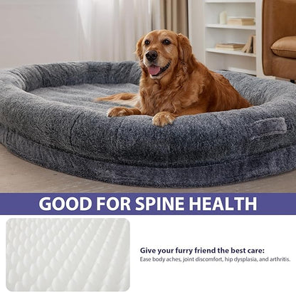 Human Dog Bed for Adult 71" x 46" x 9"