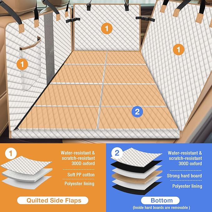 Dog Car Seat Cover for Back Seat